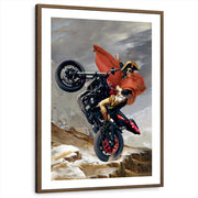 framed-print-brown-walnut-white-border