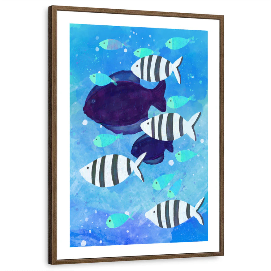 framed-print-brown-walnut-white-border