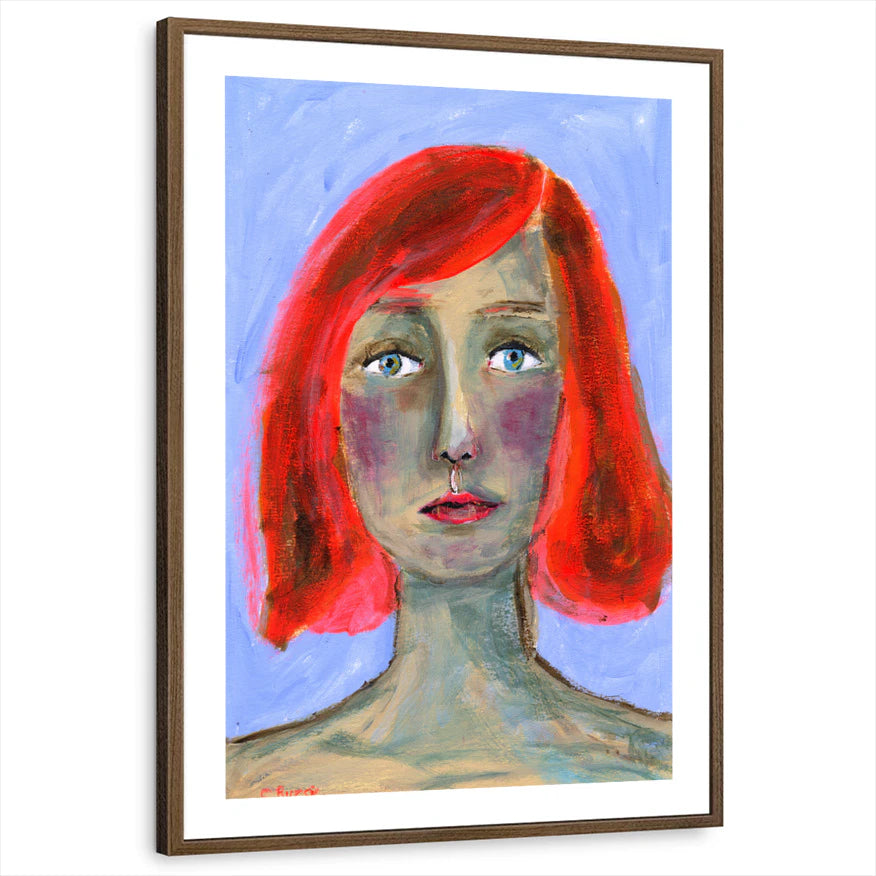 framed-print-brown-walnut-white-border
