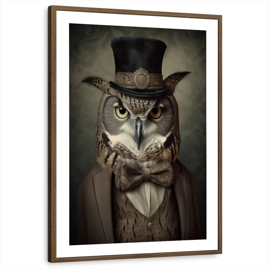 framed-print-brown-walnut-white-border