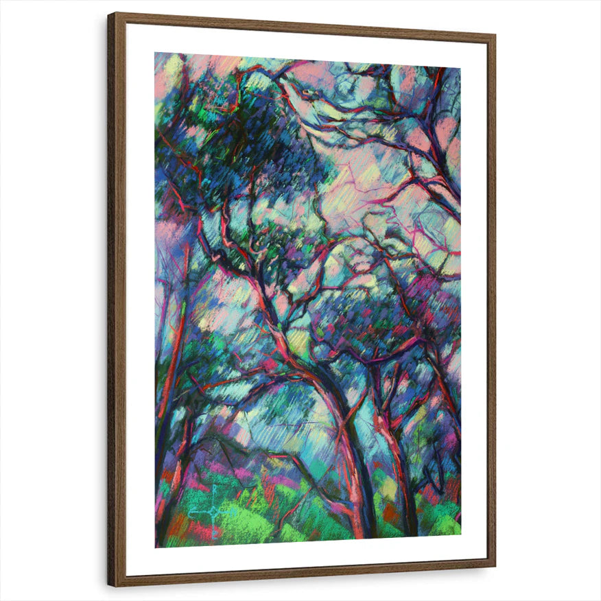 framed-print-brown-walnut-white-border