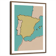 framed-print-brown-walnut-white-border