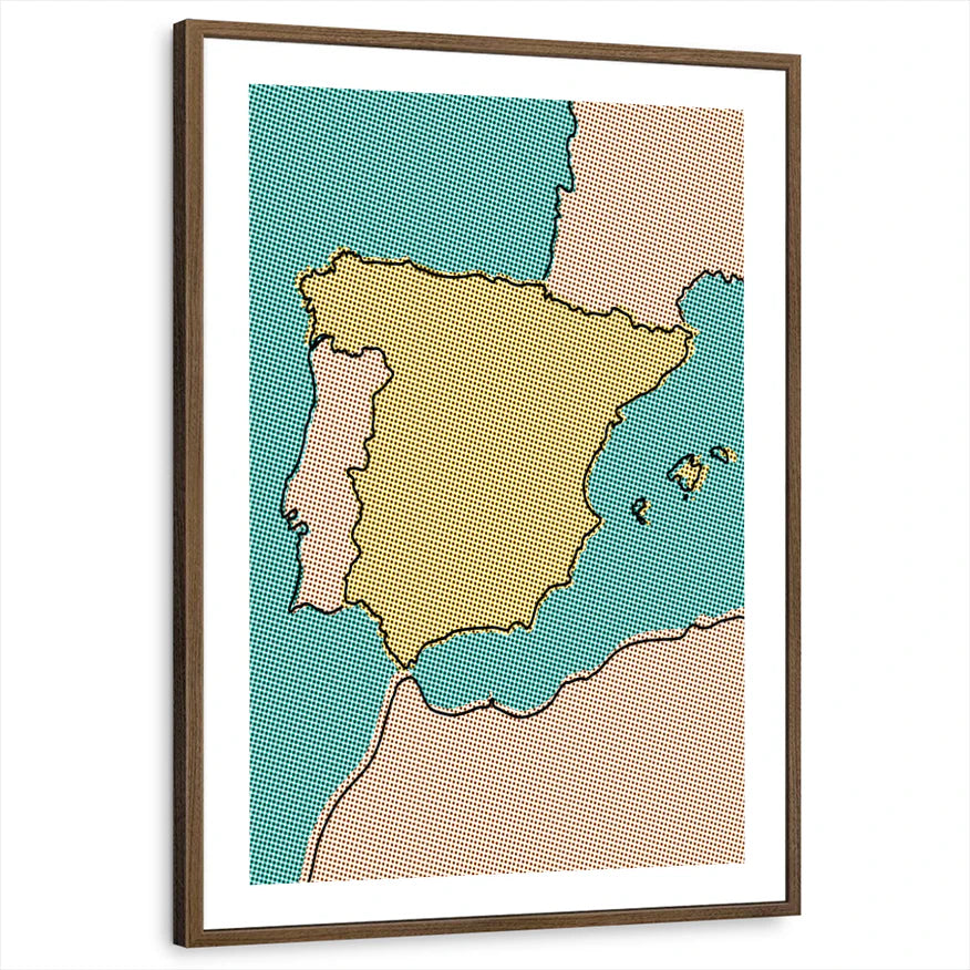 framed-print-brown-walnut-white-border