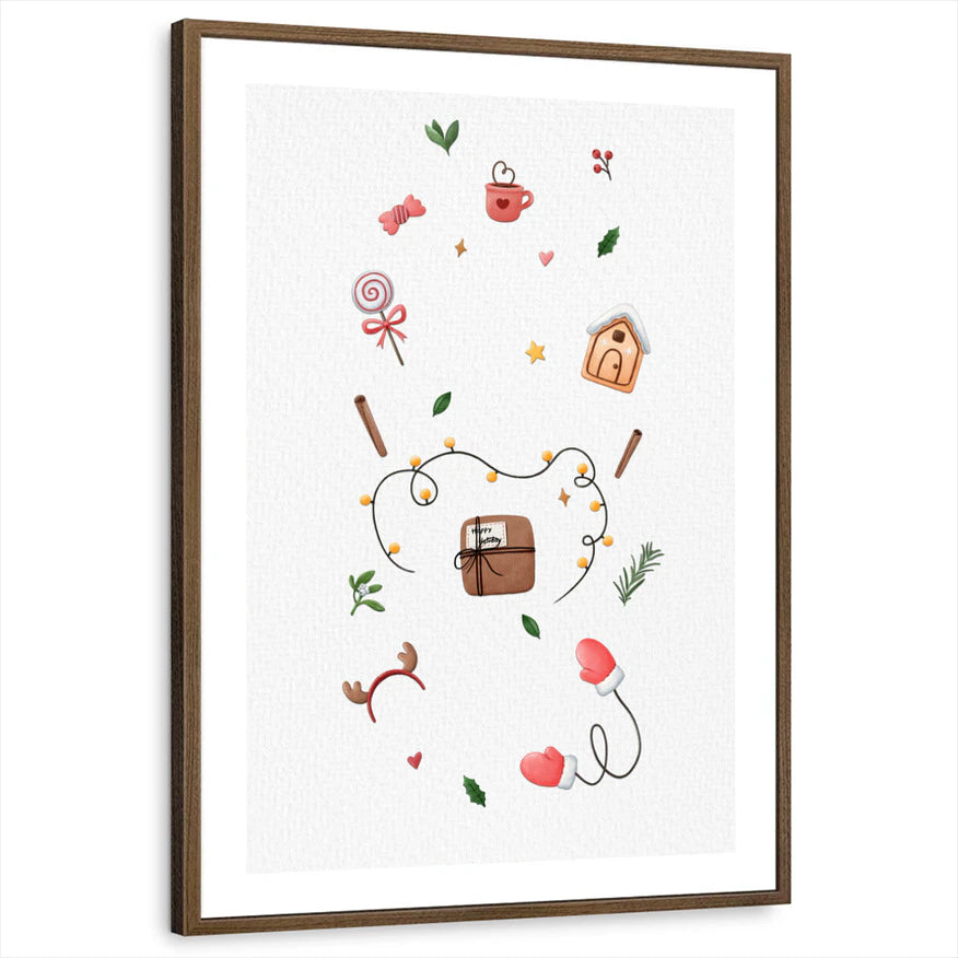 framed-print-brown-walnut-white-border