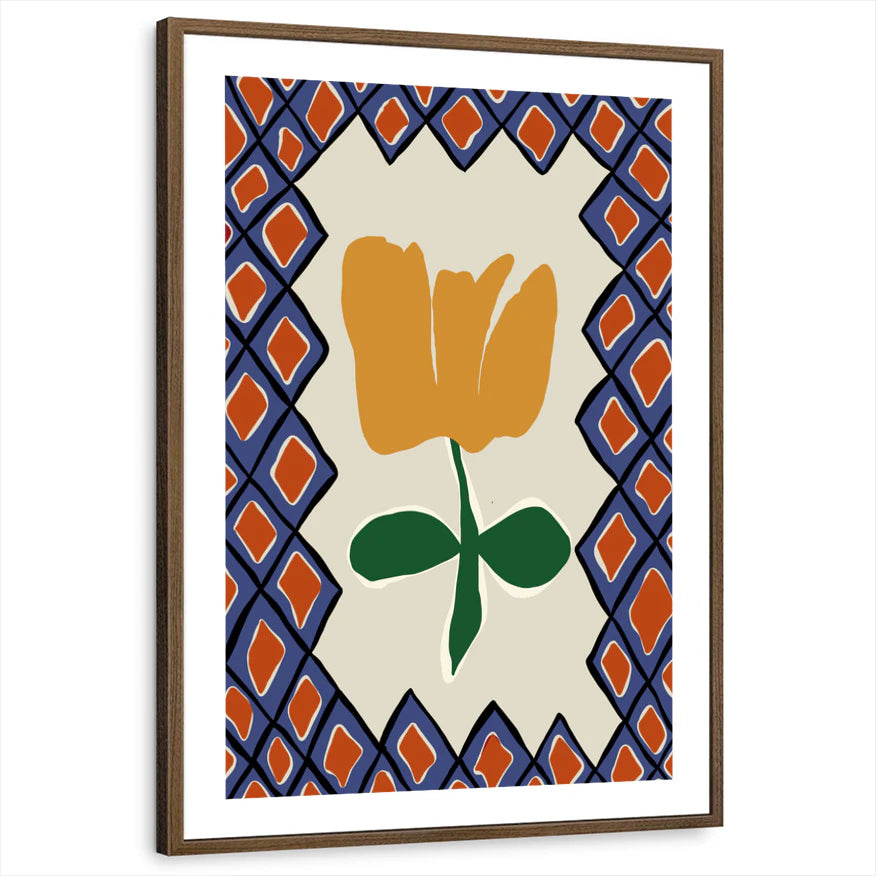 framed-print-brown-walnut-white-border