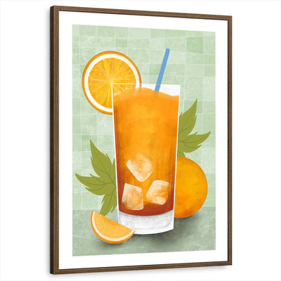 framed-print-brown-walnut-white-border