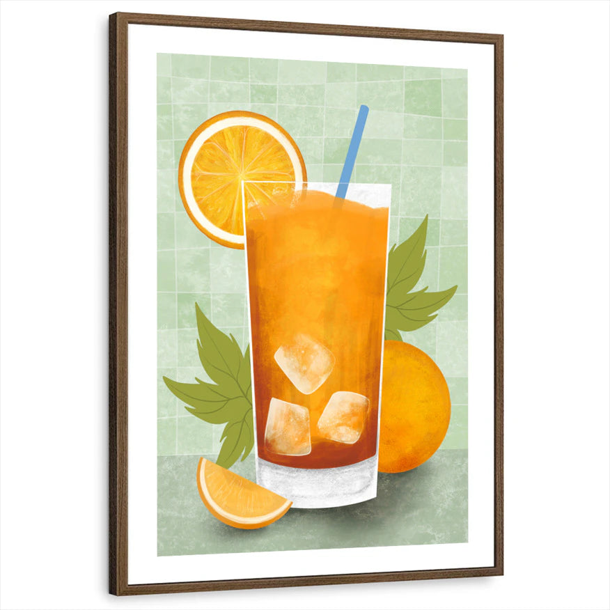 framed-print-brown-walnut-white-border