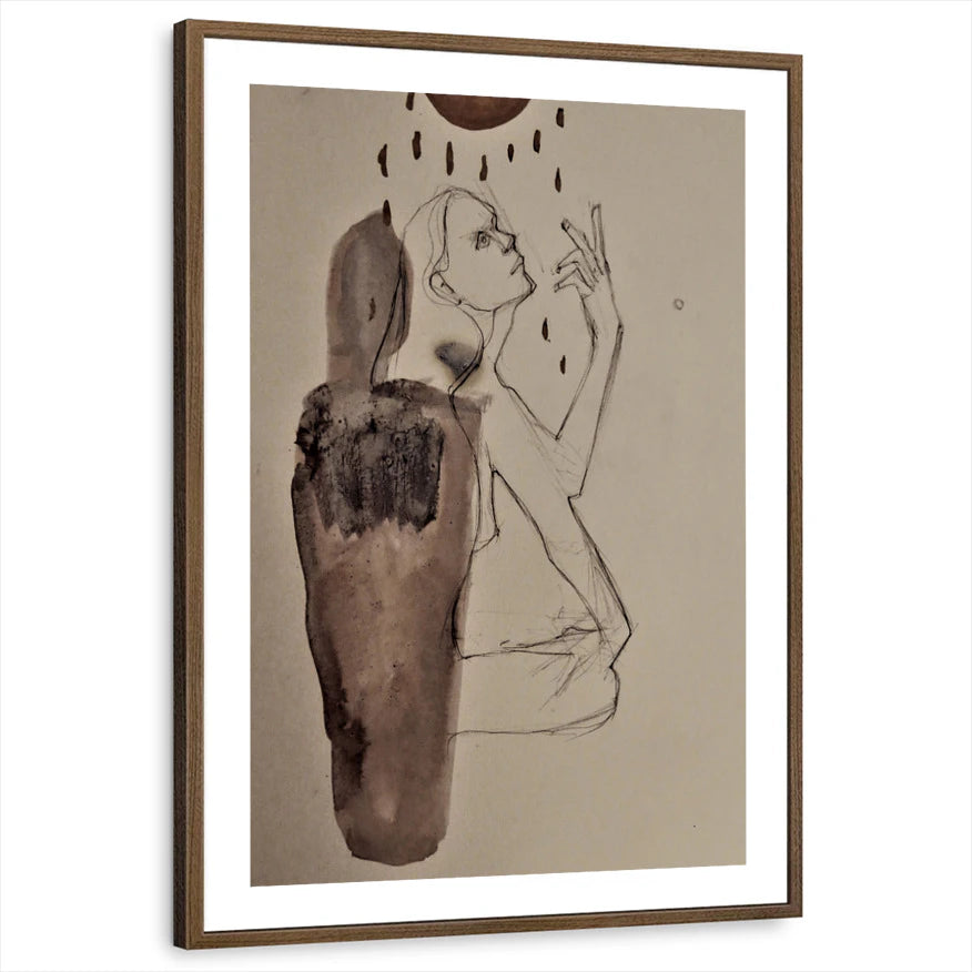 framed-print-brown-walnut-white-border