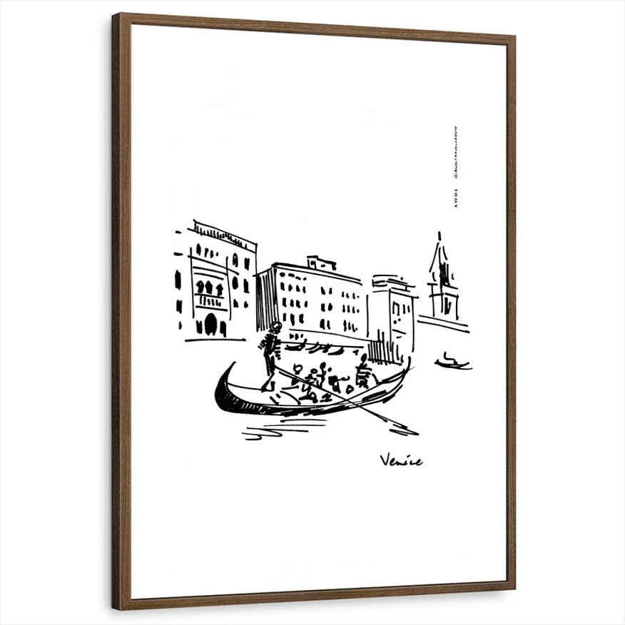 framed-print-brown-walnut-white-border