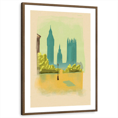 framed-print-brown-walnut-white-border