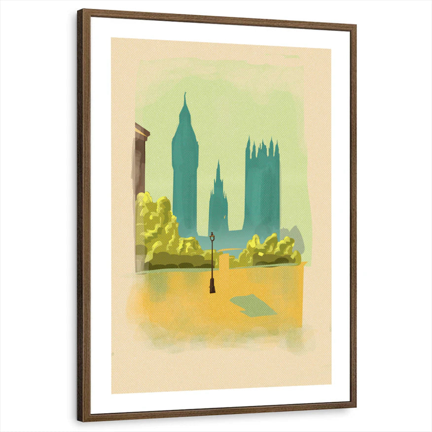framed-print-brown-walnut-white-border