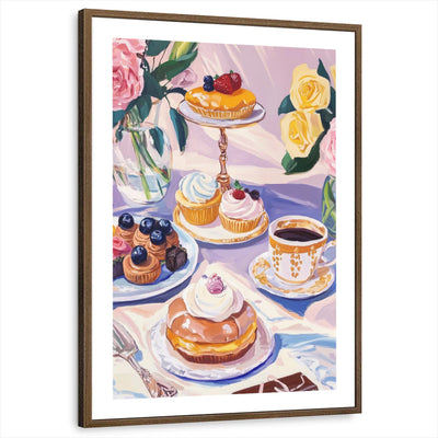 framed-print-brown-walnut-white-border