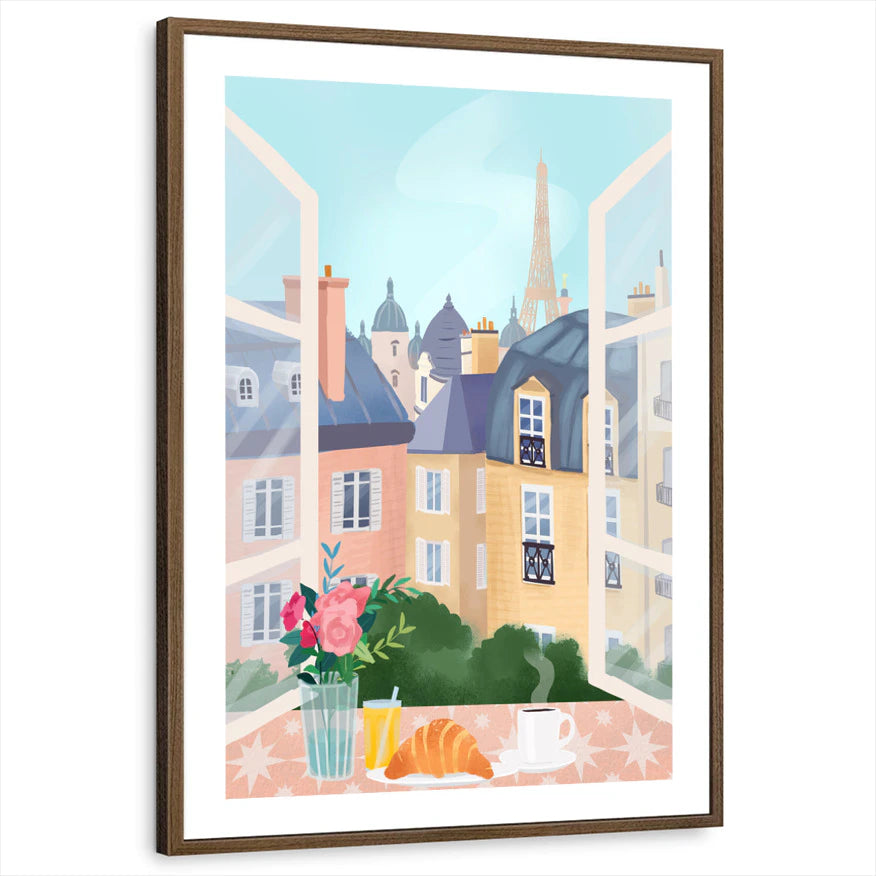 framed-print-brown-walnut-white-border
