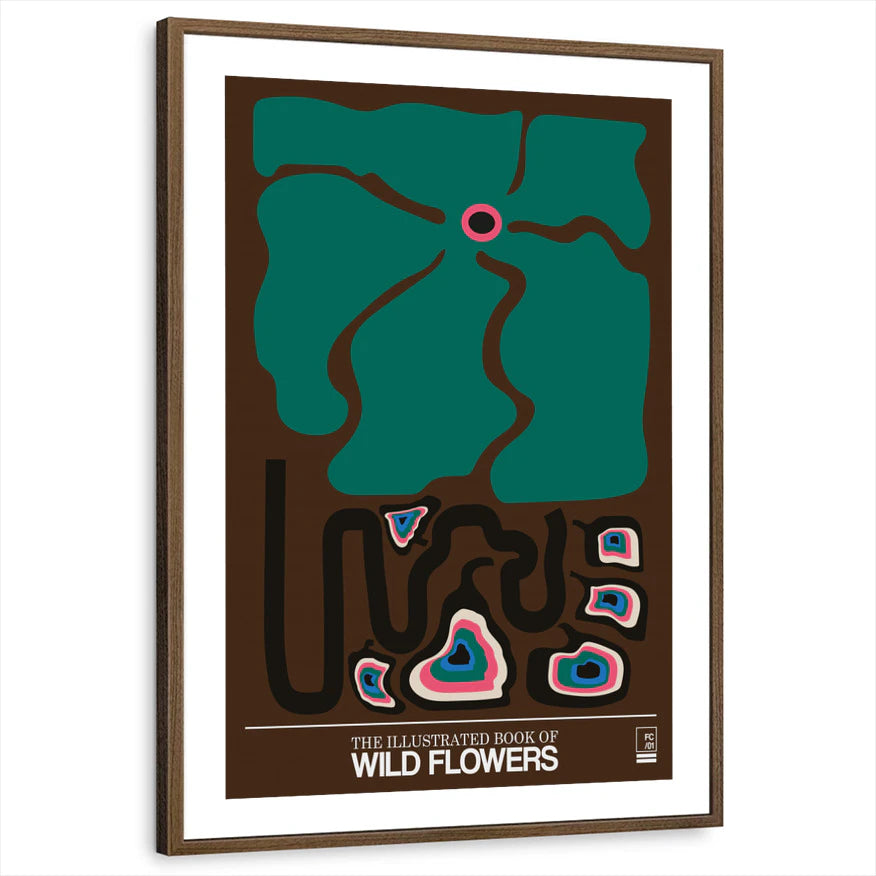 framed-print-brown-walnut-white-border
