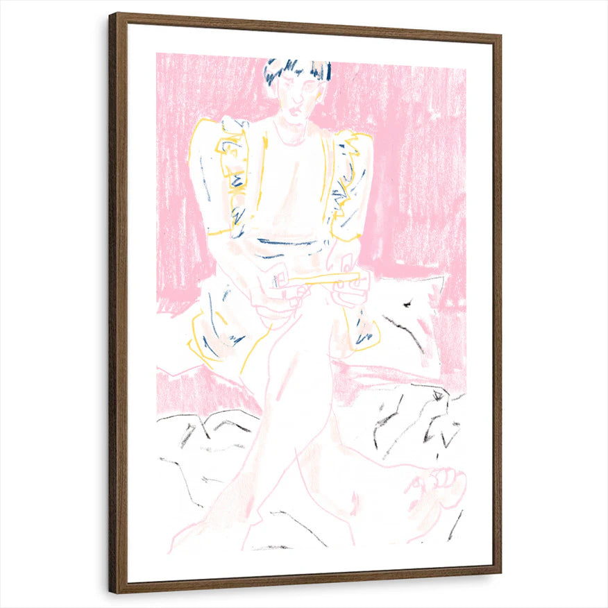 framed-print-brown-walnut-white-border