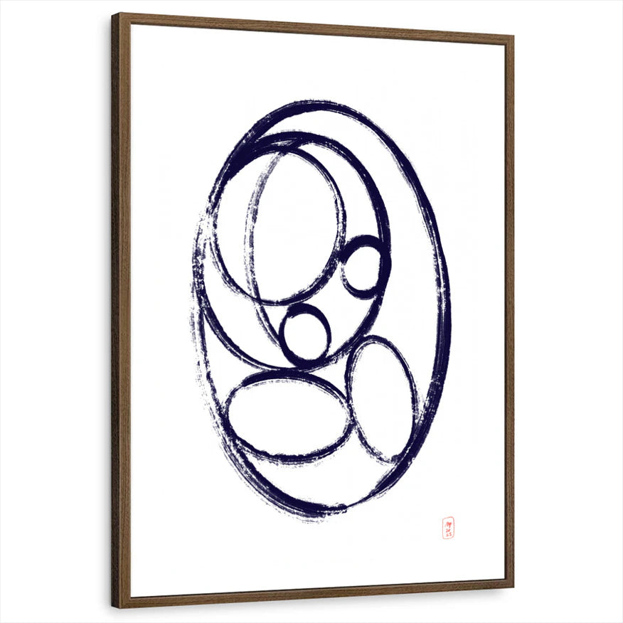 framed-print-brown-walnut-white-border