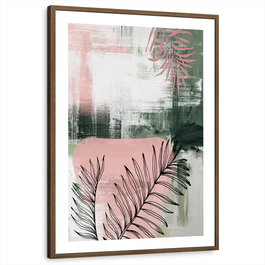 framed-print-brown-walnut-white-border