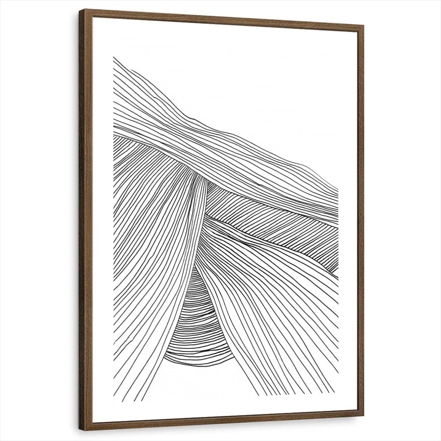 framed-print-brown-walnut-white-border