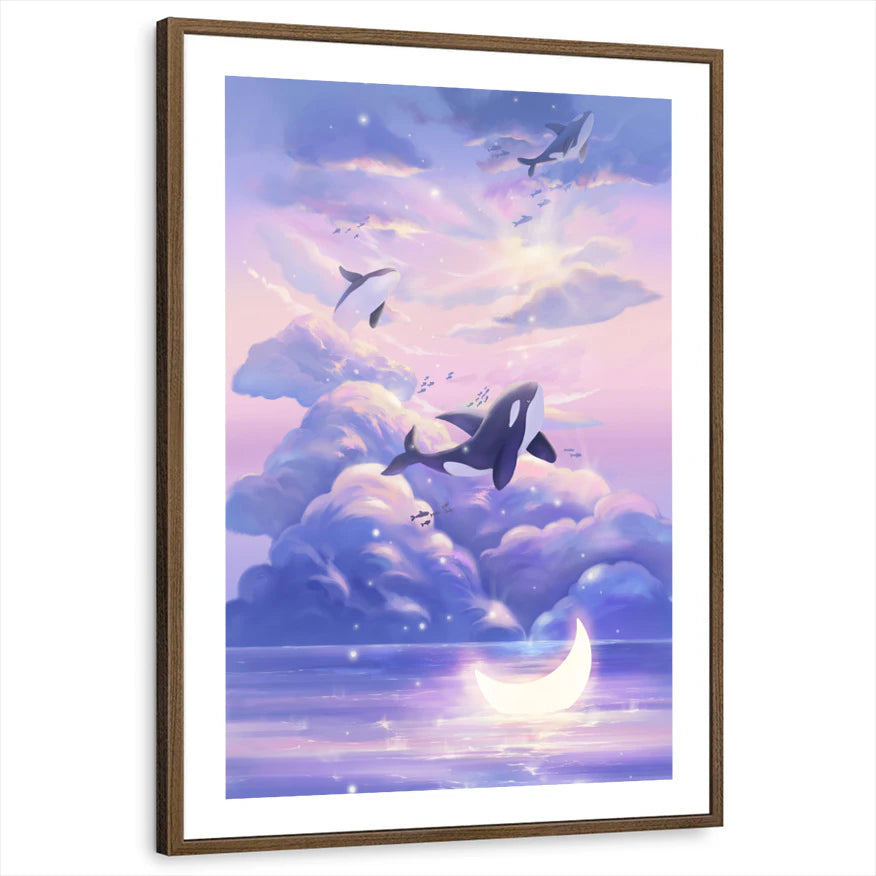 framed-print-brown-walnut-white-border