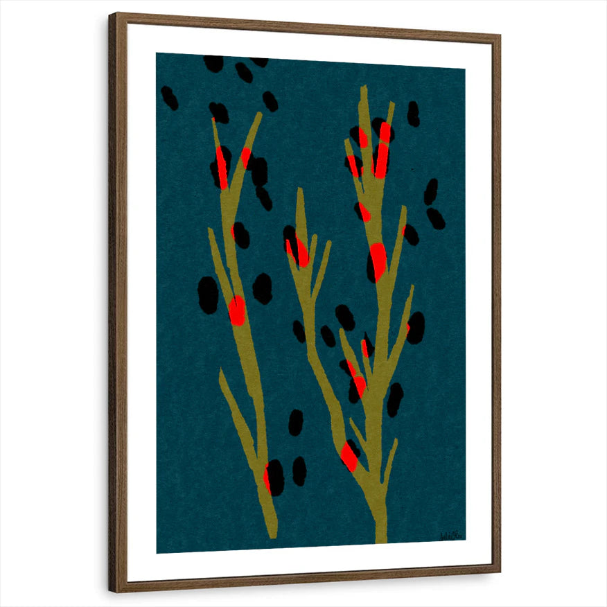 framed-print-brown-walnut-white-border