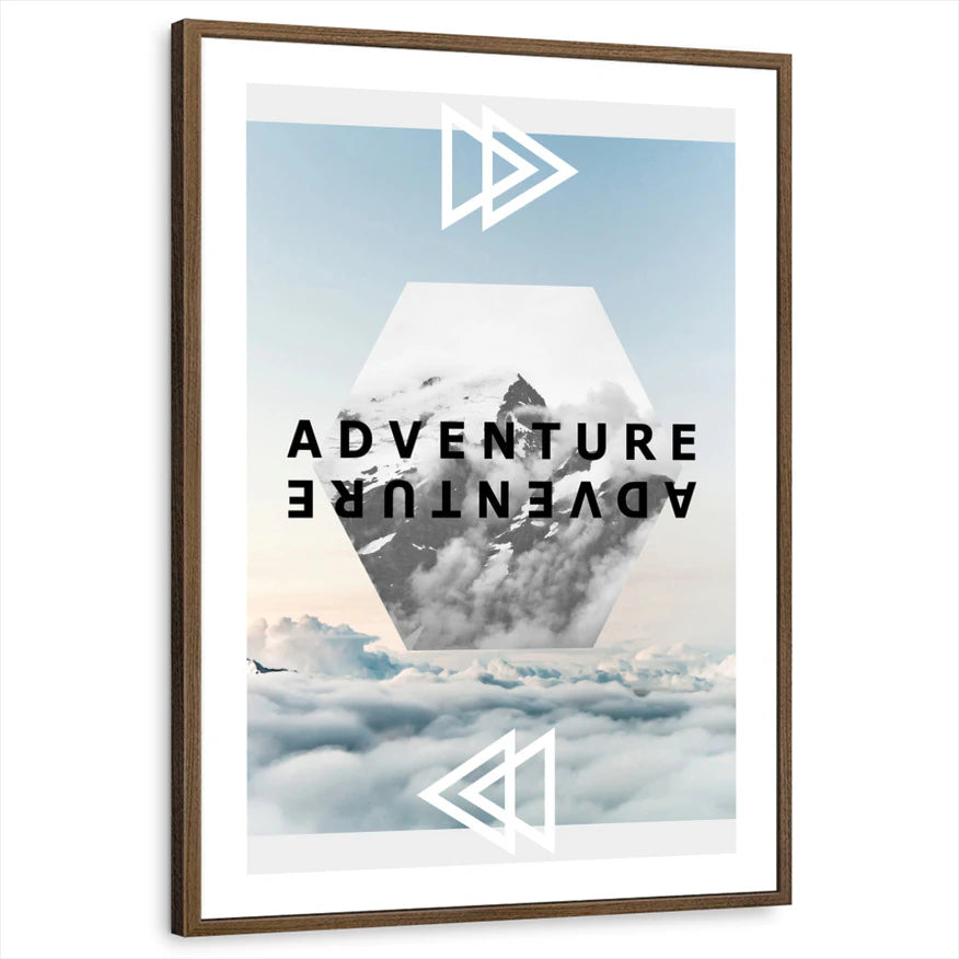 framed-print-brown-walnut-white-border
