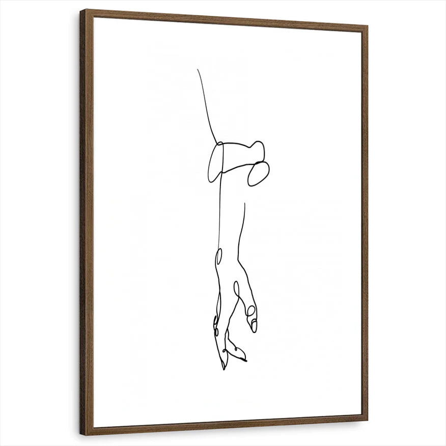 framed-print-brown-walnut-white-border