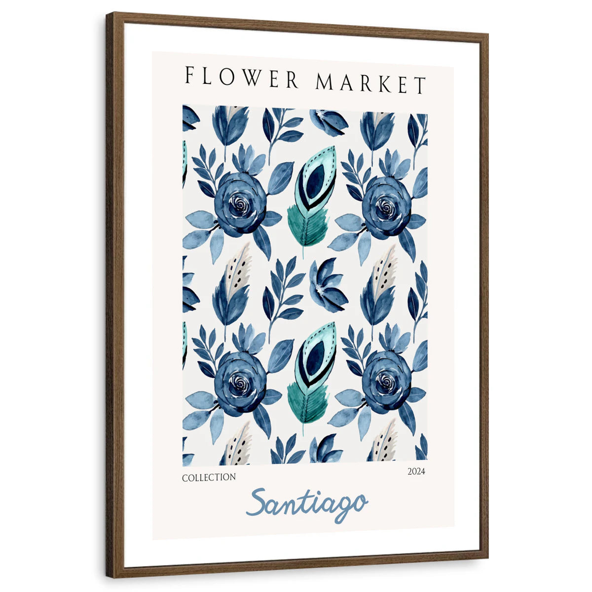 framed-print-brown-walnut-white-border