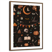 framed-print-brown-walnut-white-border