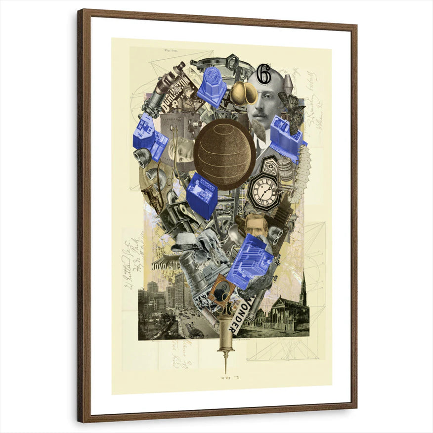 framed-print-brown-walnut-white-border