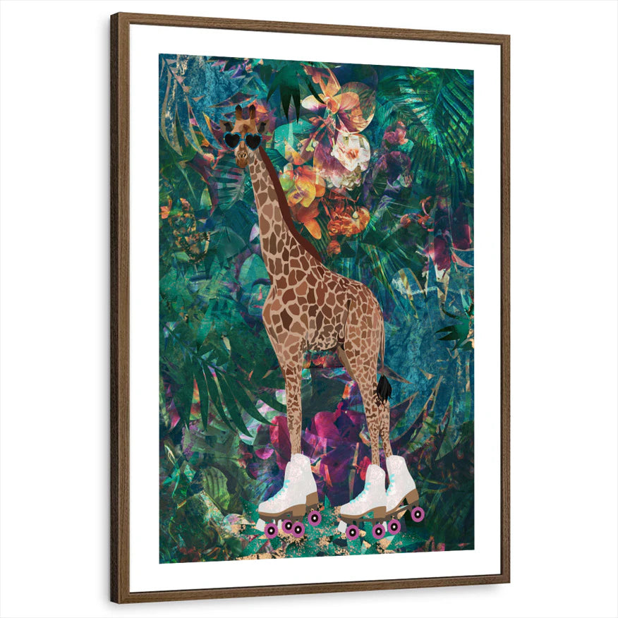 framed-print-brown-walnut-white-border