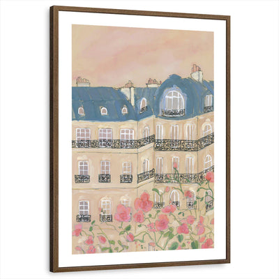 framed-print-brown-walnut-white-border