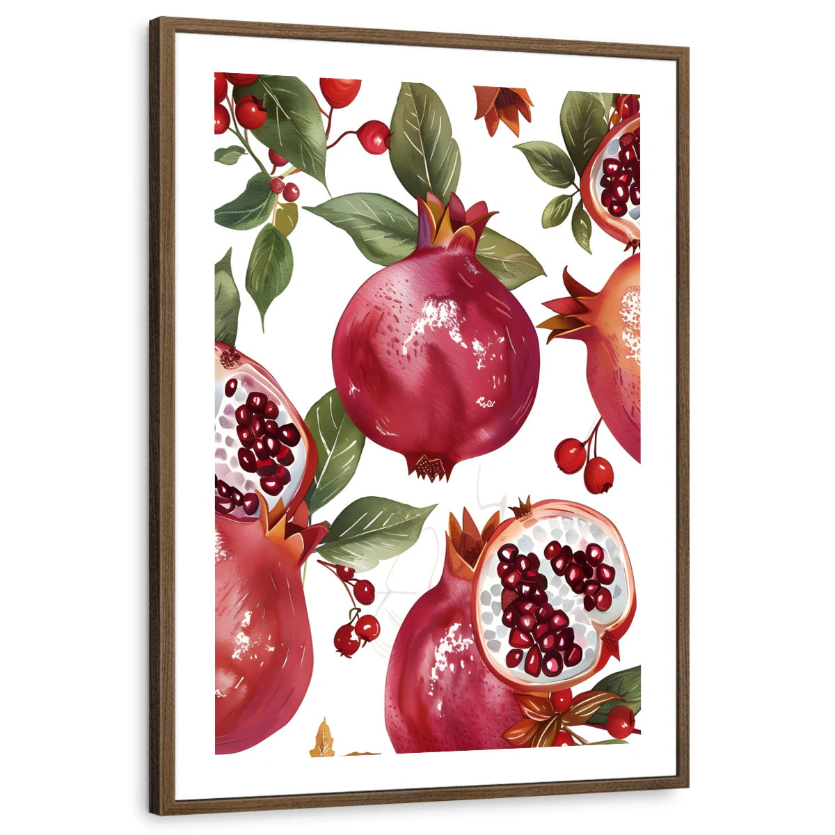 framed-print-brown-walnut-white-border