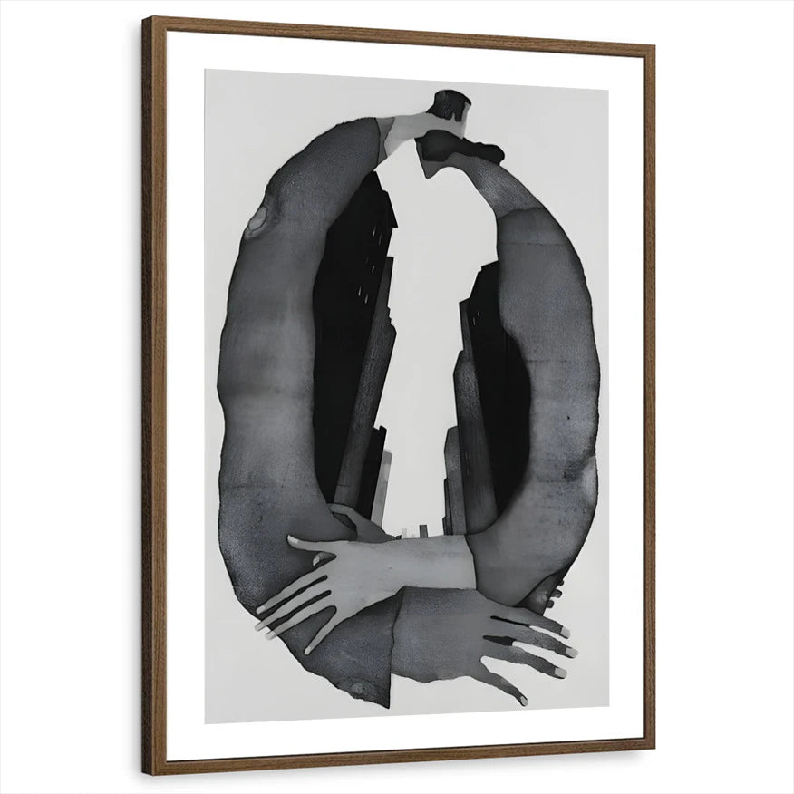 framed-print-brown-walnut-white-border
