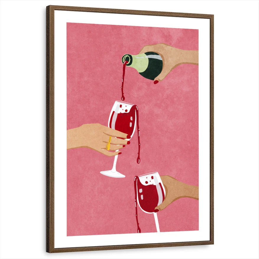 framed-print-brown-walnut-white-border