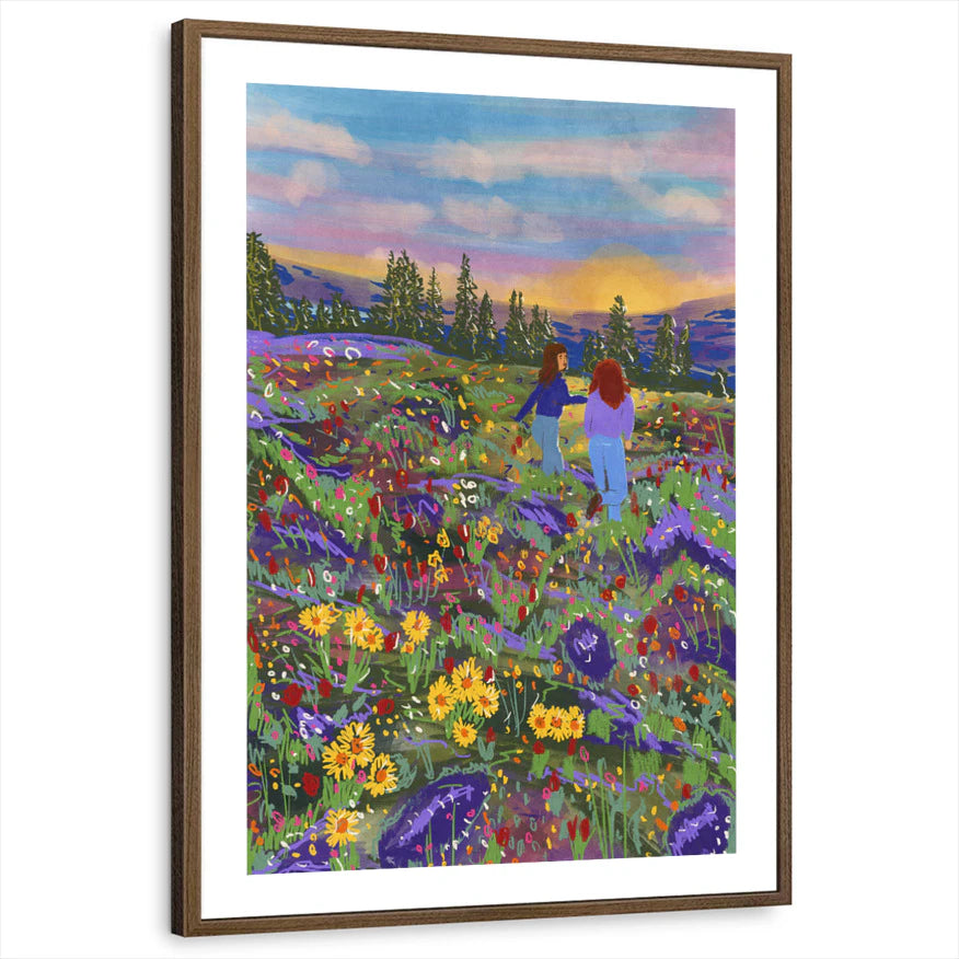 framed-print-brown-walnut-white-border