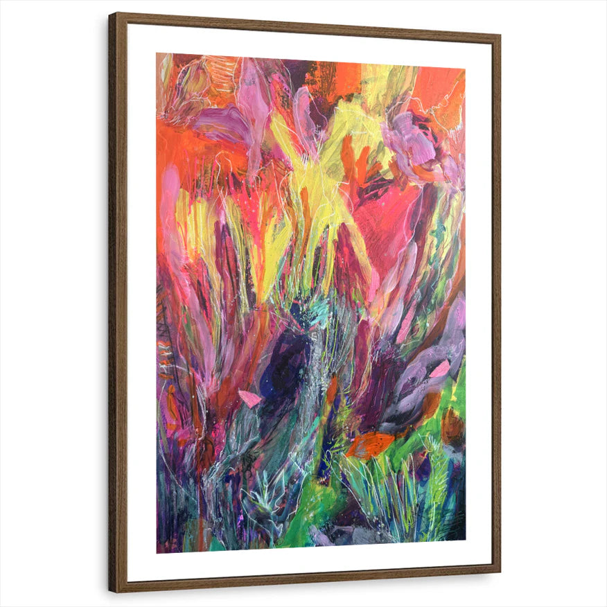 framed-print-brown-walnut-white-border