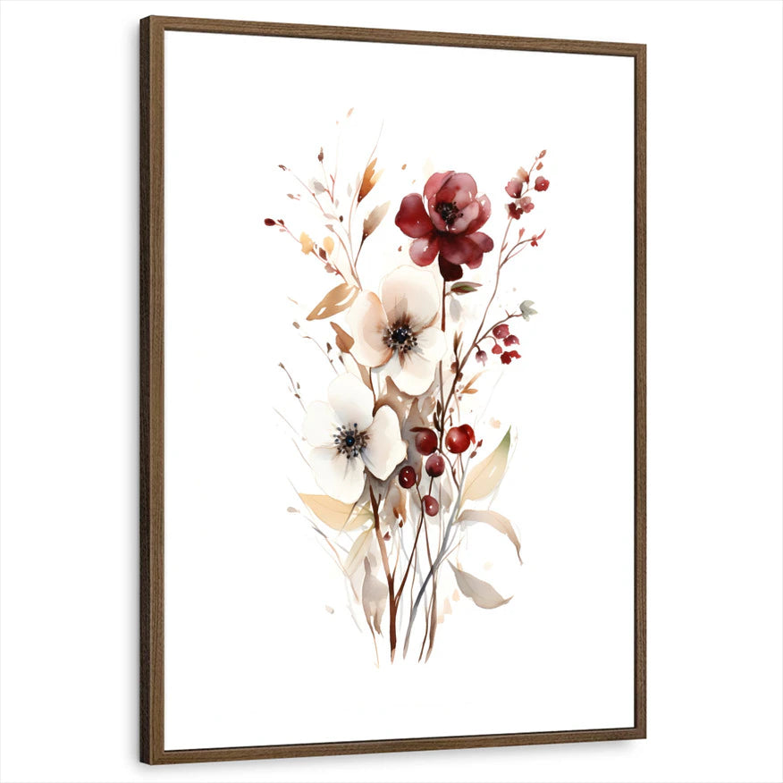 framed-print-brown-walnut-white-border