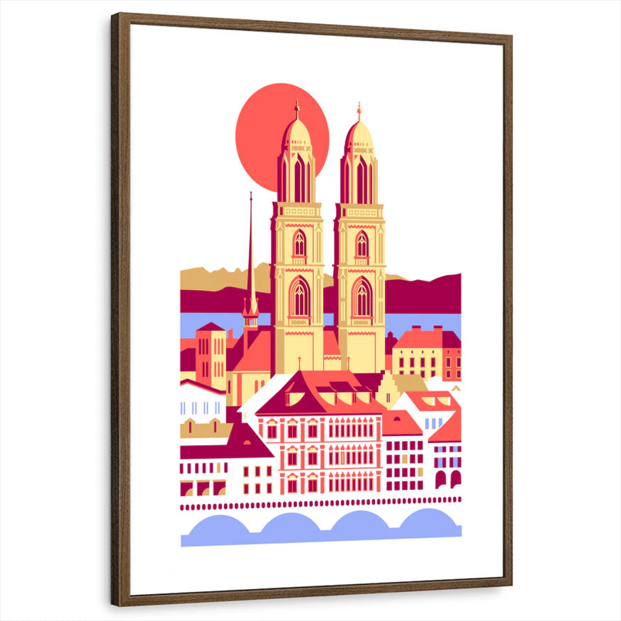 framed-print-brown-walnut-white-border