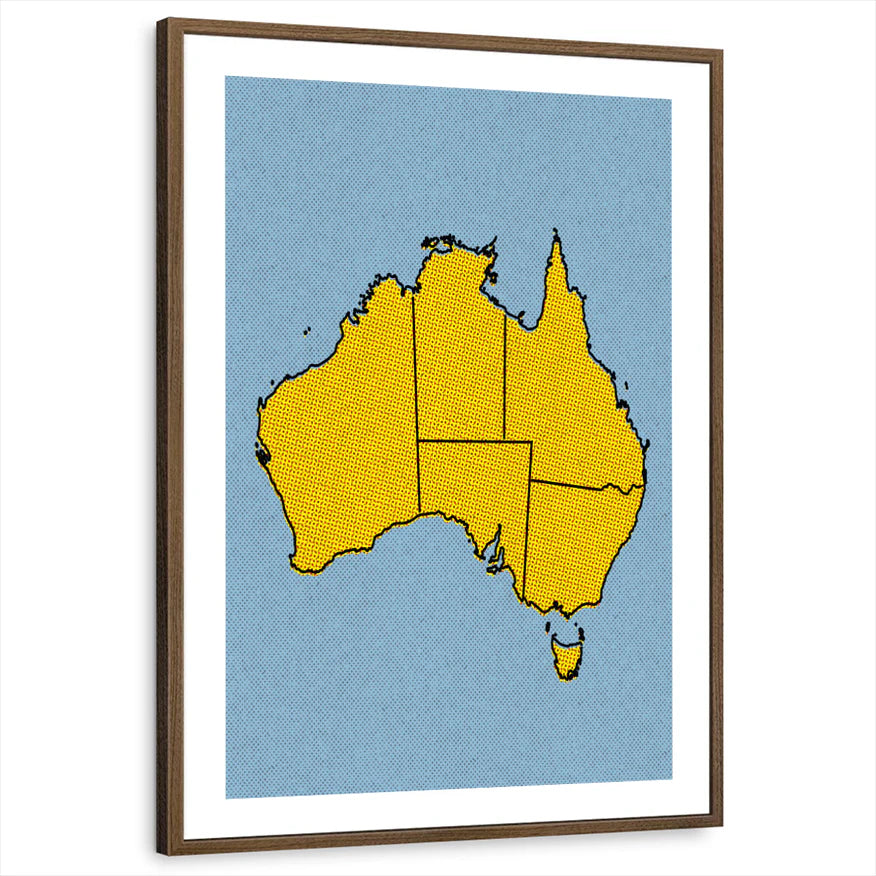 framed-print-brown-walnut-white-border