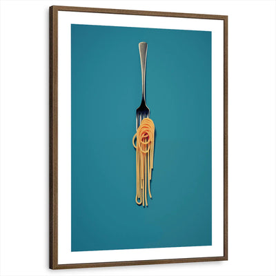 framed-print-brown-walnut-white-border