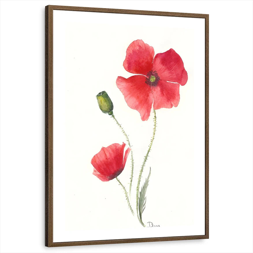 framed-print-brown-walnut-white-border