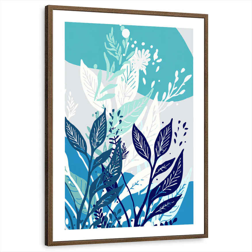 framed-print-brown-walnut-white-border