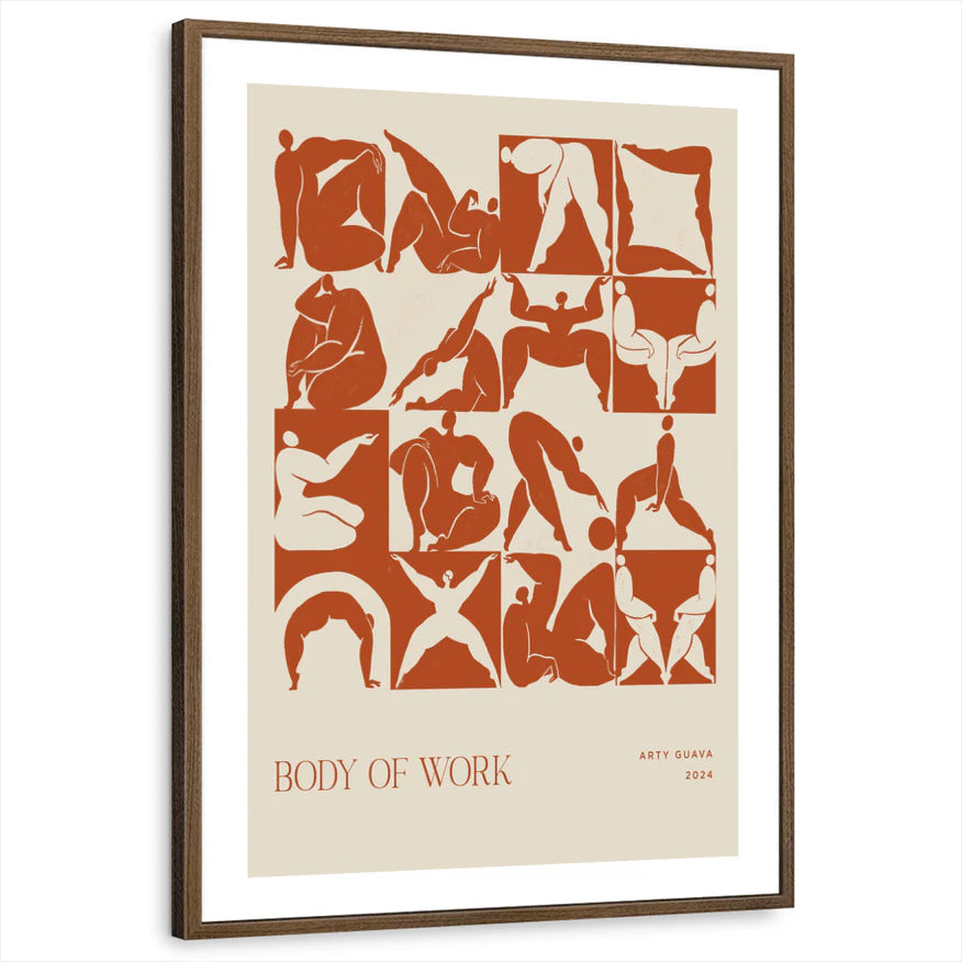 framed-print-brown-walnut-white-border