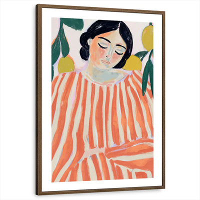 framed-print-brown-walnut-white-border