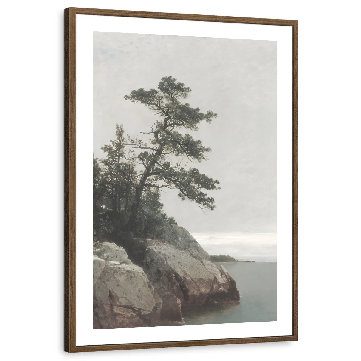 framed-print-brown-walnut-white-border
