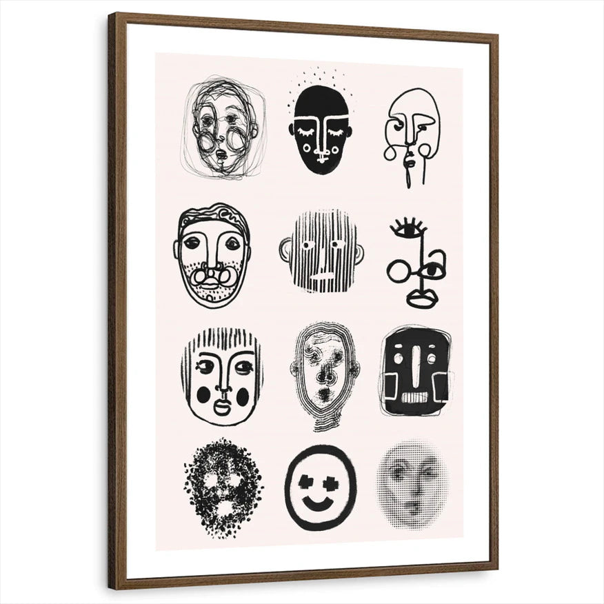 framed-print-brown-walnut-white-border