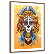 framed-print-brown-walnut-white-border