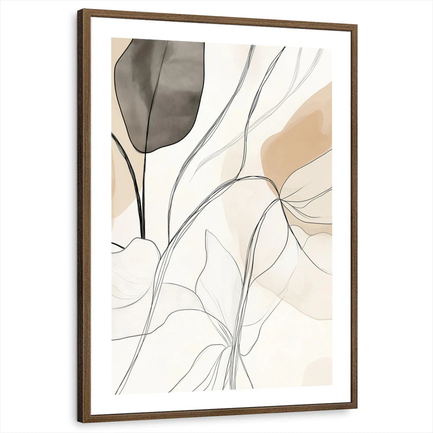 framed-print-brown-walnut-white-border