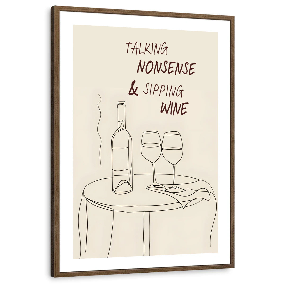 framed-print-brown-walnut-white-border
