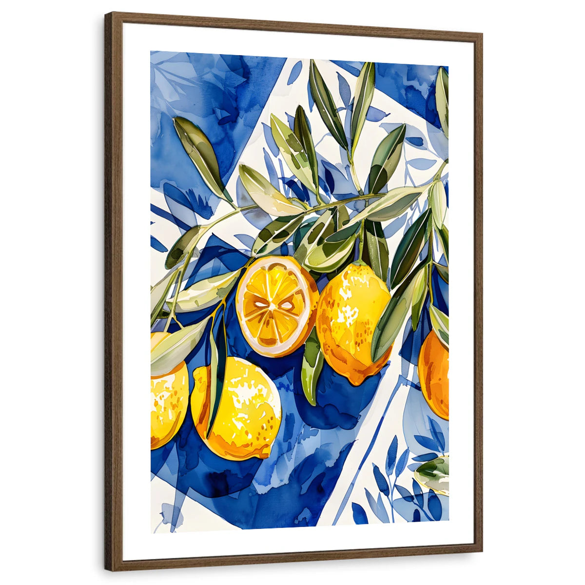 framed-print-brown-walnut-white-border